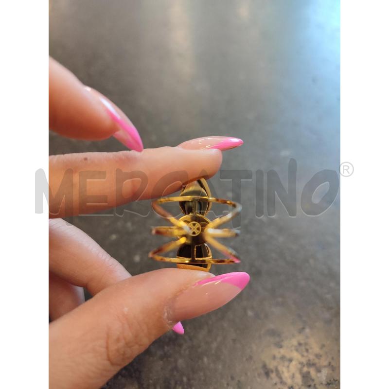 ANELLO DONNA RAGGI TRE FILI PIETRE ROSSE  | Mercatino dell'Usato Roma montemario 3