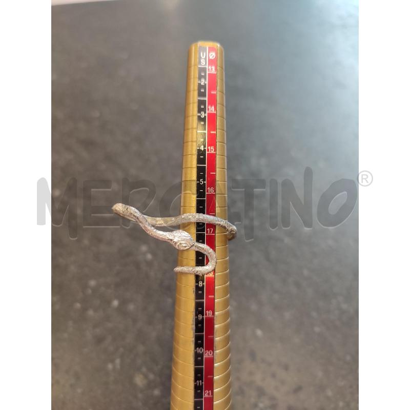 ANELLO DONNA SERPENTE ACCIAIO BERNARD DELETTREZ | Mercatino dell'Usato Roma montemario 4