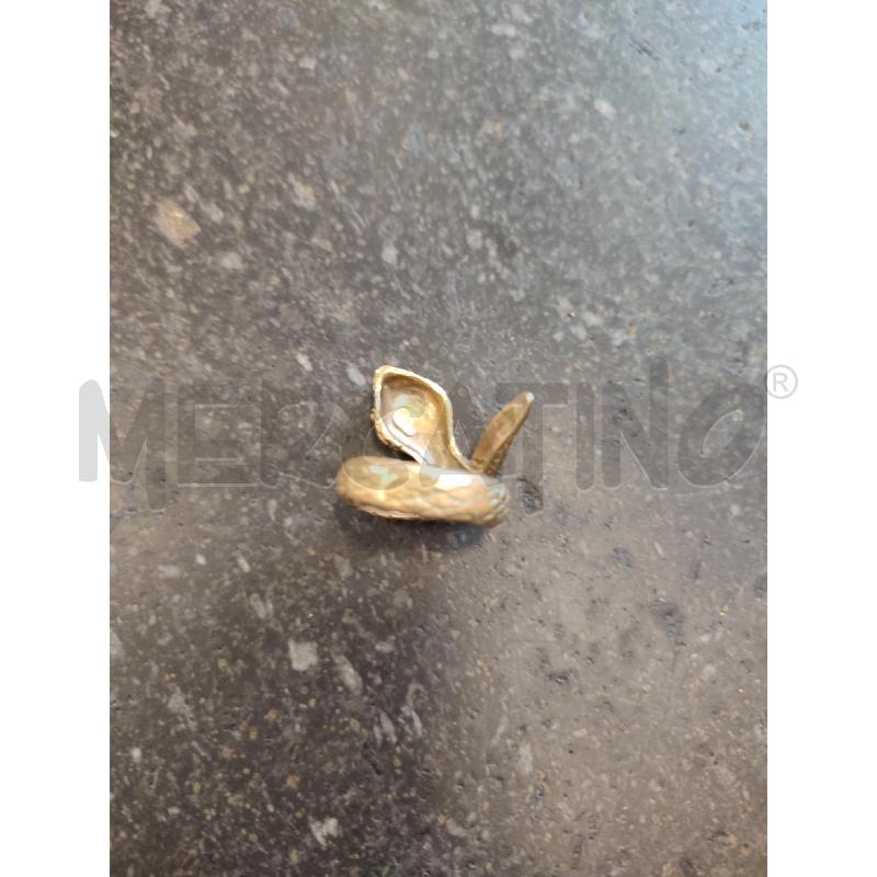 ANELLO DONNA SERPENTE DORATO BERNARD DELETTREZ | Mercatino dell'Usato Roma montemario 2