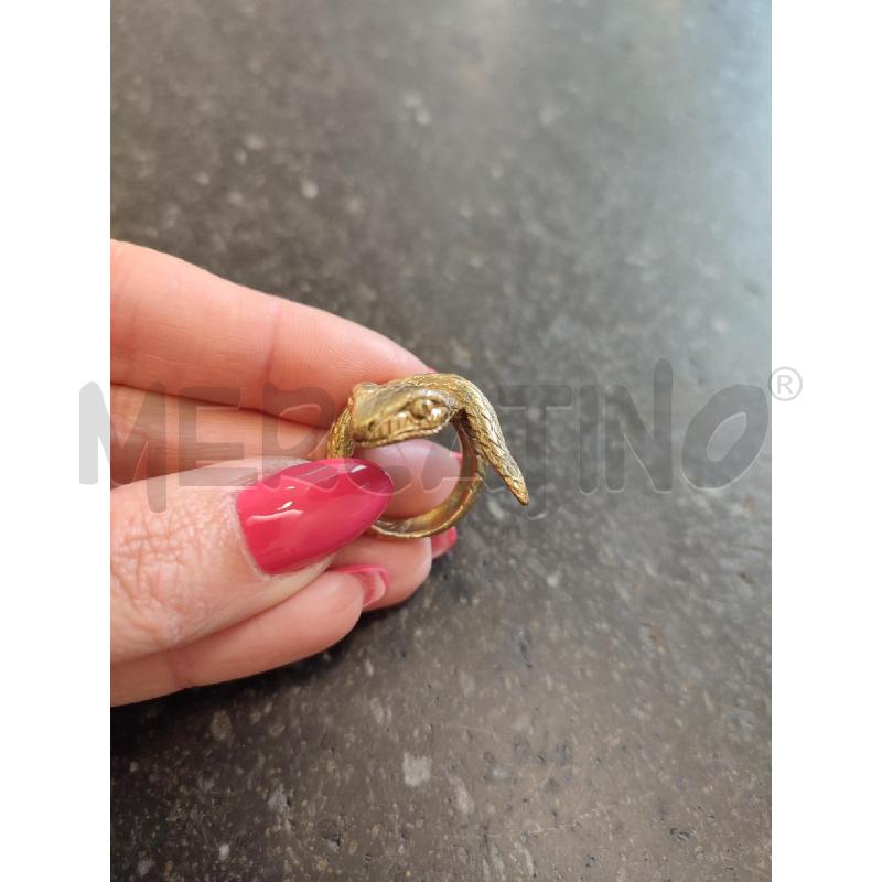ANELLO DONNA SERPENTE DORATO BERNARD DELETTREZ | Mercatino dell'Usato Roma montemario 3