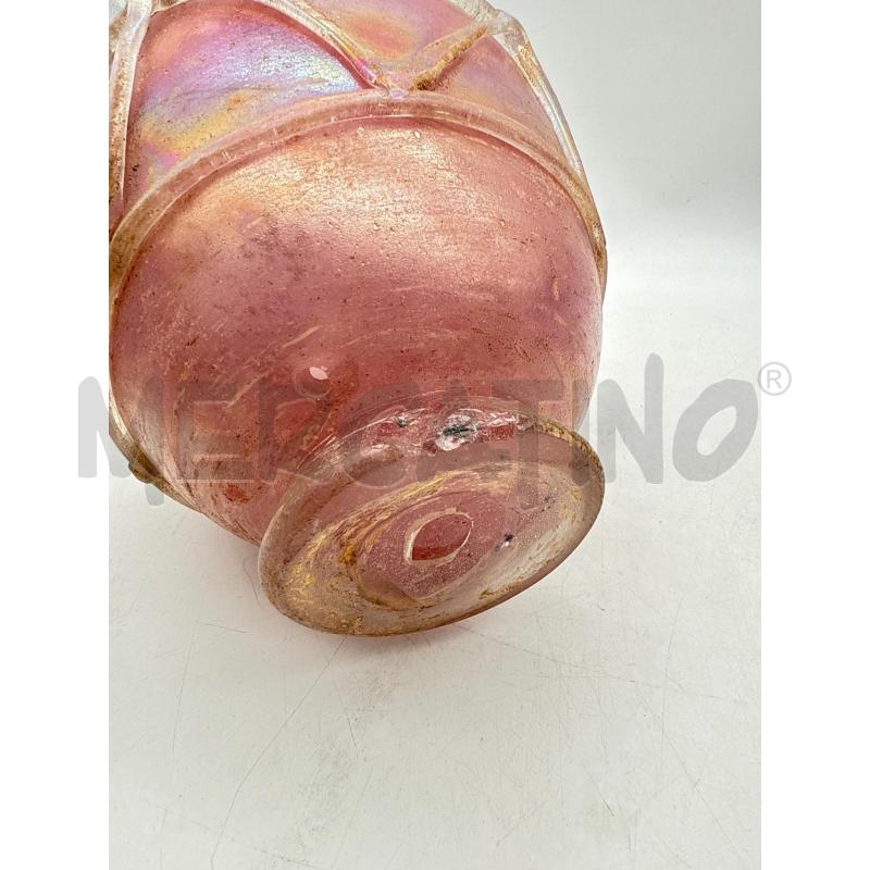 ANFORA VETROSCAVO ROSA RIGHE DA RIV | Mercatino dell'Usato Roma montemario 3