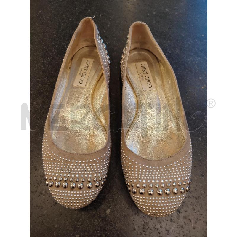 BALLERINA BEIGE JIMMY CHOO BORCHIE | Mercatino dell'Usato Roma montemario 1