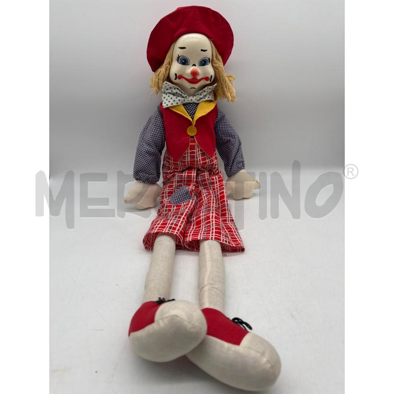 BAMBOLA PAGLIACCIO VINTAGE | Mercatino dell'Usato Roma montemario 1