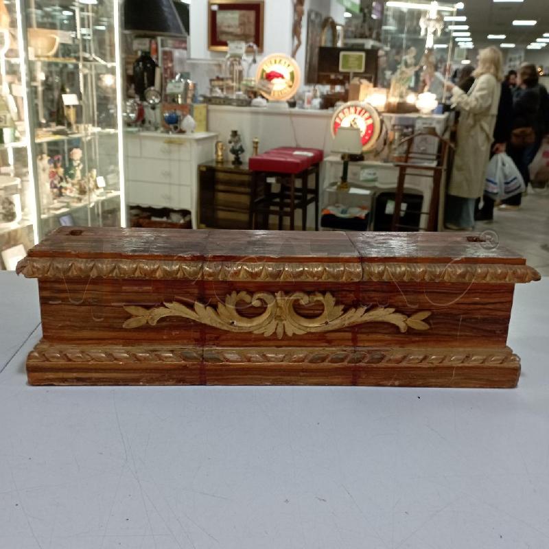 BASE LEGNO RETT DORATA FOGLIE | Mercatino dell'Usato Roma montemario 1