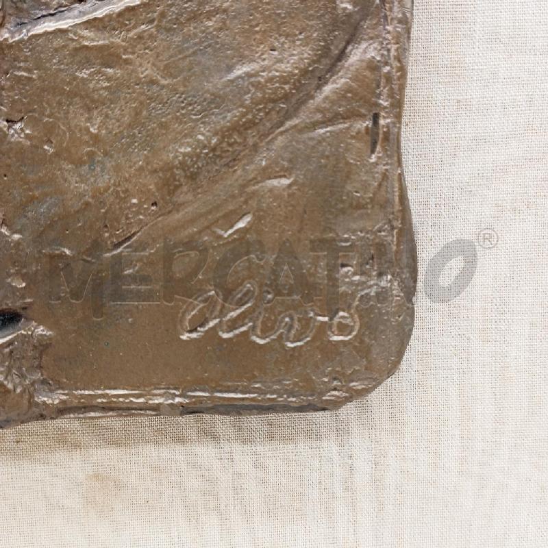 BASSORILIEVO BRONZO FIRMA OLIVO OMBRA | Mercatino dell'Usato Roma montemario 3