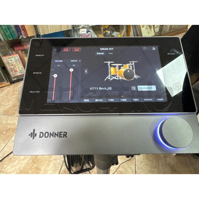 BATTERIA DONNER BACKBEAT CON SGABELLO ROLAND | Mercatino dell'Usato Roma montemario 4