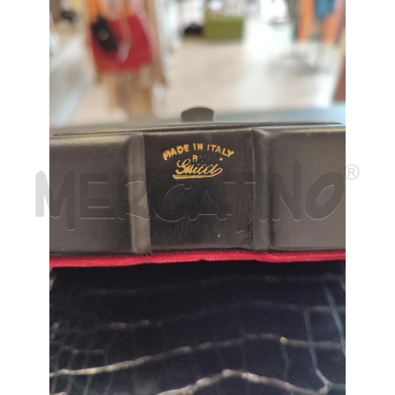 BEAUTY CASE NERO GUCCI INTERNO ROSSO | Mercatino dell'Usato Roma montemario 5
