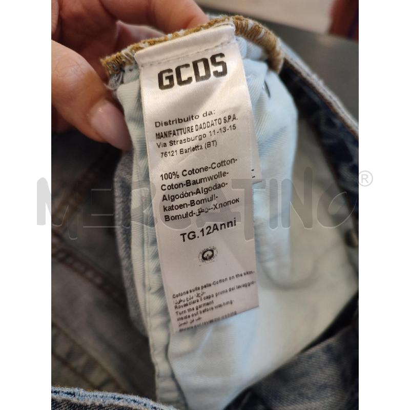 BERMUDA RAGAZZO GCDS SCRITTA GIALLA | Mercatino dell'Usato Roma montemario 4