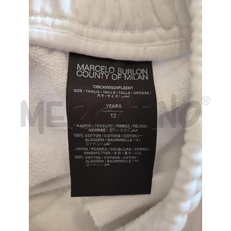 BERMUDA UOMO BIANCO BLU MARCELO BURLON | Mercatino dell'Usato Roma montemario 3