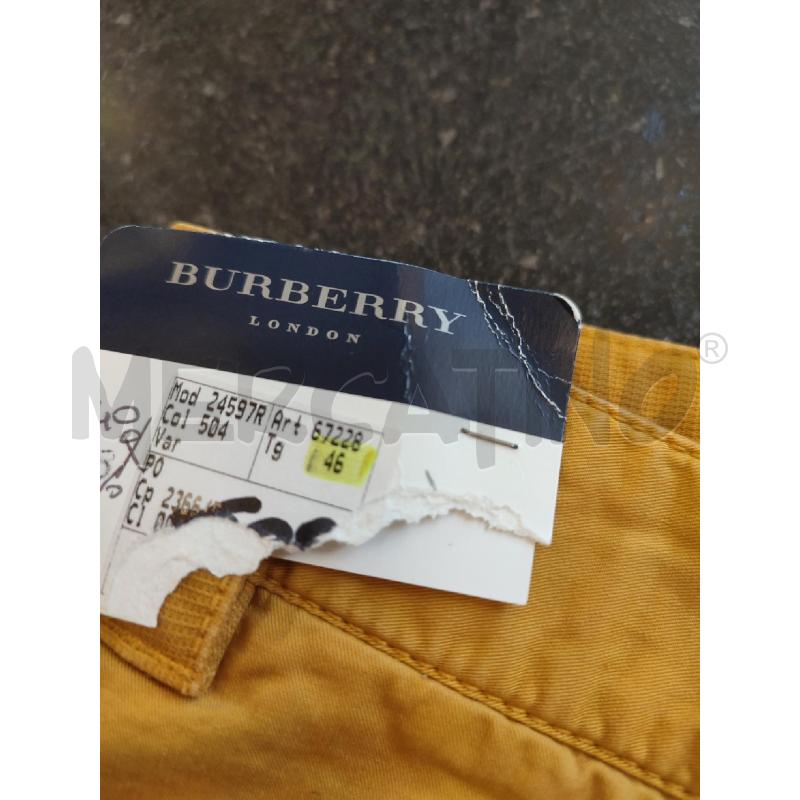 BERMUDA UOMO SENAPE BURBERRY | Mercatino dell'Usato Roma montemario 4
