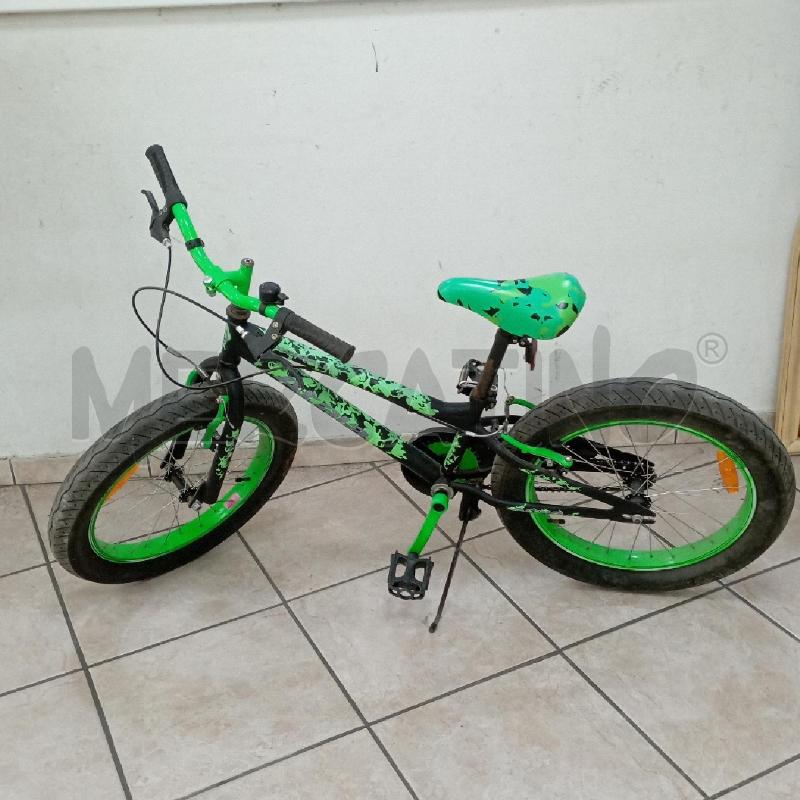 BICICLETTA ATALA SNOW FAT BIKE VERDE NERA | Mercatino dell'Usato Roma montemario 2