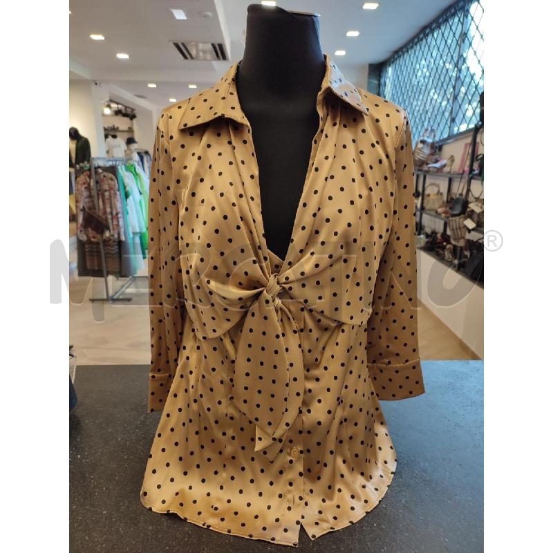 BLUSA DONNA BEIGE LUISA SPAGNOLI POIS NERI | Mercatino dell'Usato Roma montemario 1