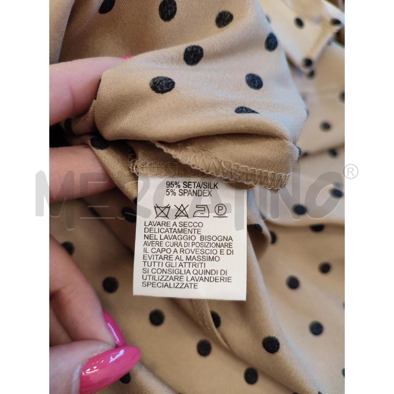 BLUSA DONNA BEIGE LUISA SPAGNOLI POIS NERI | Mercatino dell'Usato Roma montemario 3