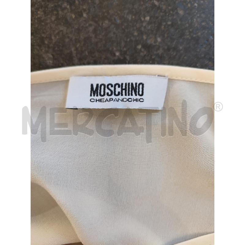 BLUSA DONNA BEIGE MOSCHINO FIORI TEA SHIRT | Mercatino dell'Usato Roma montemario 2