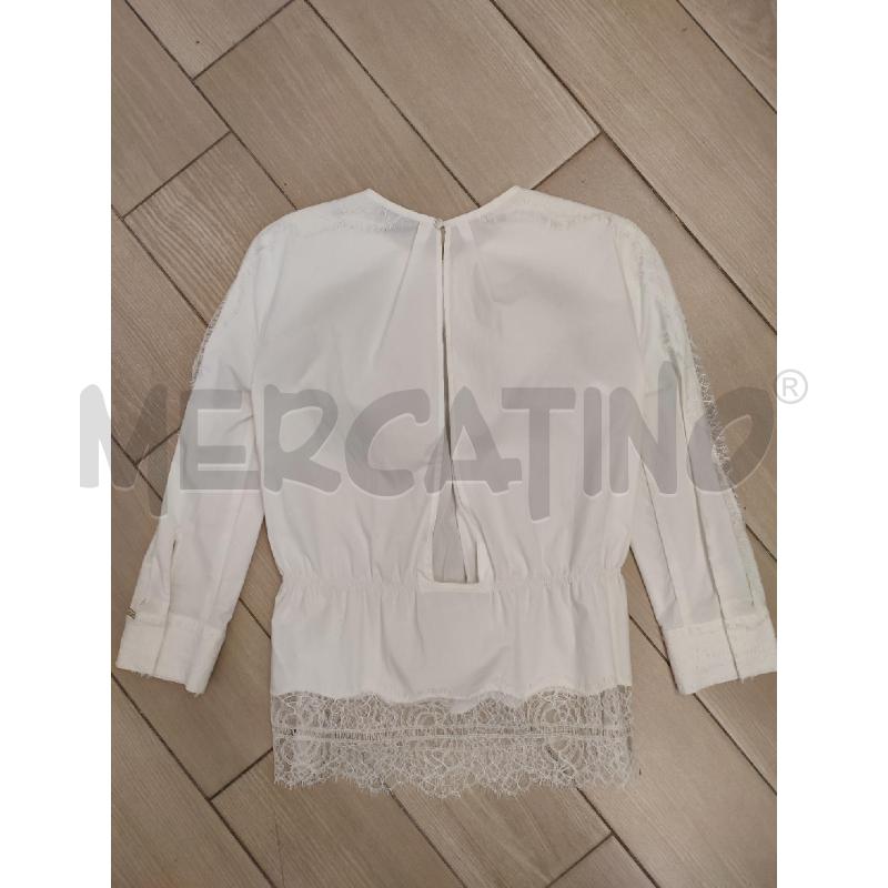 BLUSA DONNA BIANCA PIZZO ELISABETTA FRANCHI | Mercatino dell'Usato Roma montemario 2