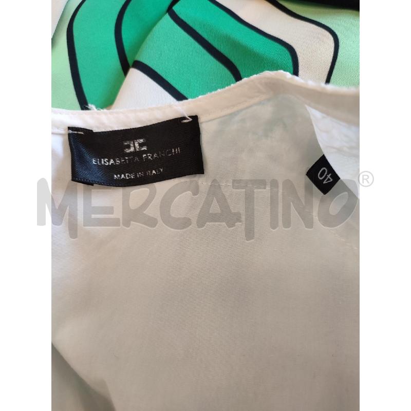 BLUSA DONNA BIANCA PIZZO ELISABETTA FRANCHI | Mercatino dell'Usato Roma montemario 3