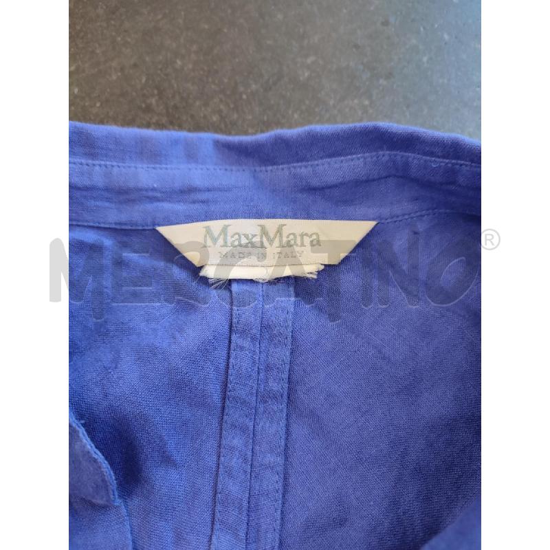 BLUSA DONNA BLU LINO MAX MARA LACCIO | Mercatino dell'Usato Roma montemario 2