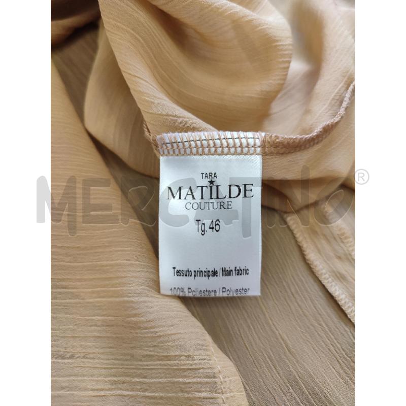 BLUSA DONNA MARRONE MATILDE COUTURE GANCIO DORATO | Mercatino dell'Usato Roma montemario 3