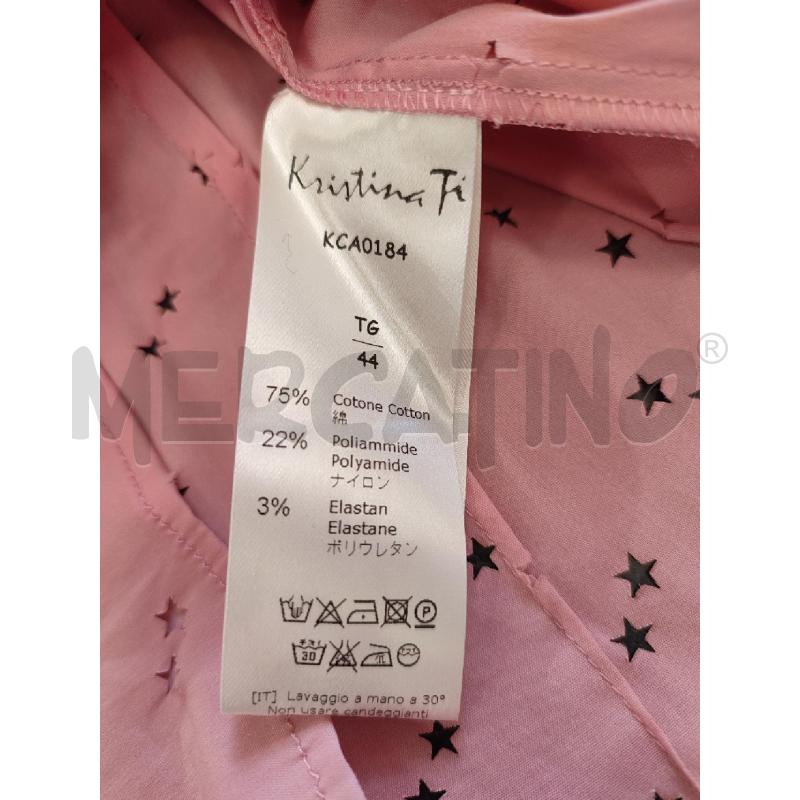 BLUSA DONNA ROSA KRISTINA T STELLE | Mercatino dell'Usato Roma montemario 4