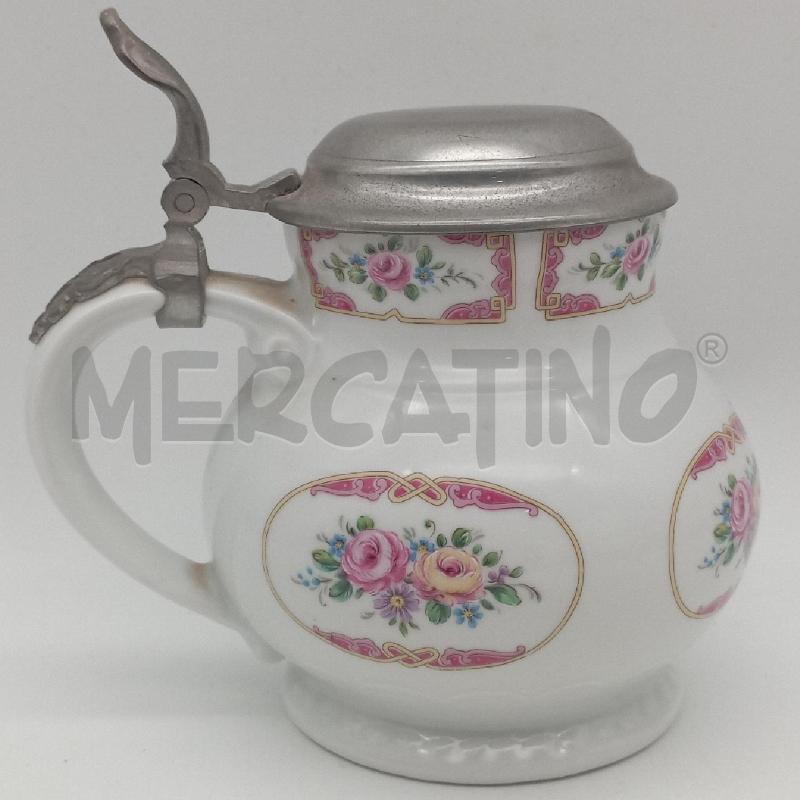 BOCCALE PORC PIZUELA FIORI ROSA | Mercatino dell'Usato Roma montemario 1