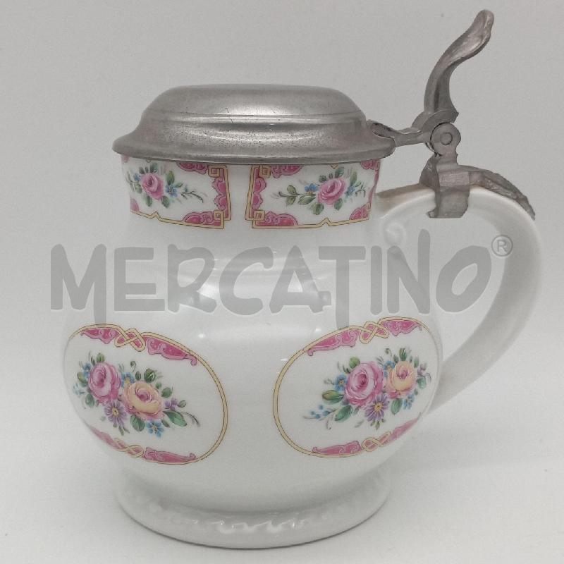BOCCALE PORC PIZUELA FIORI ROSA | Mercatino dell'Usato Roma montemario 2