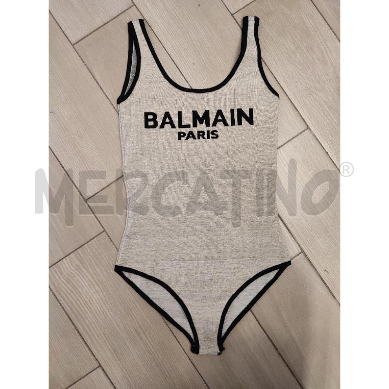 BODY DONNA BEIGE LUREX BALMAIN NERO | Mercatino dell'Usato Roma montemario 1
