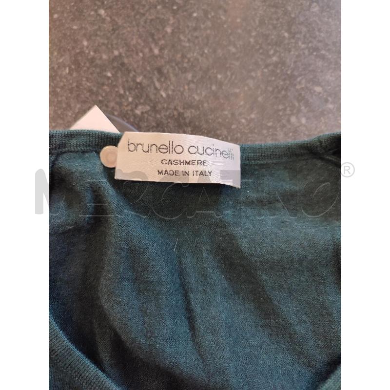 BODY DONNA VERDE BRUNELLO CUCINELLI MISTO CASHMERE | Mercatino dell'Usato Roma montemario 2