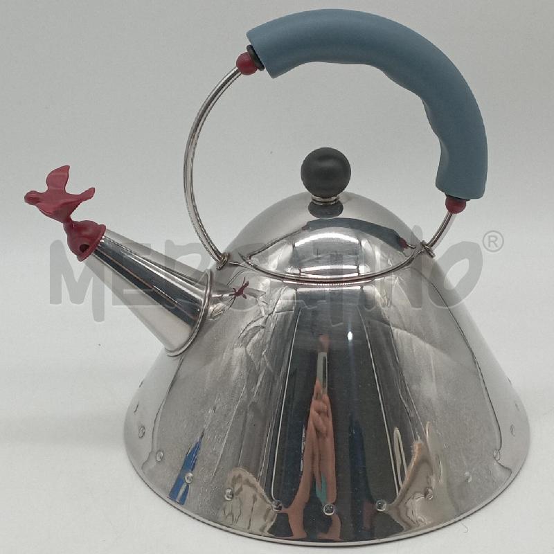 BOLLITORE ALESSI TAPPO UCCELLO MAN BLU | Mercatino dell'Usato Roma montemario 2
