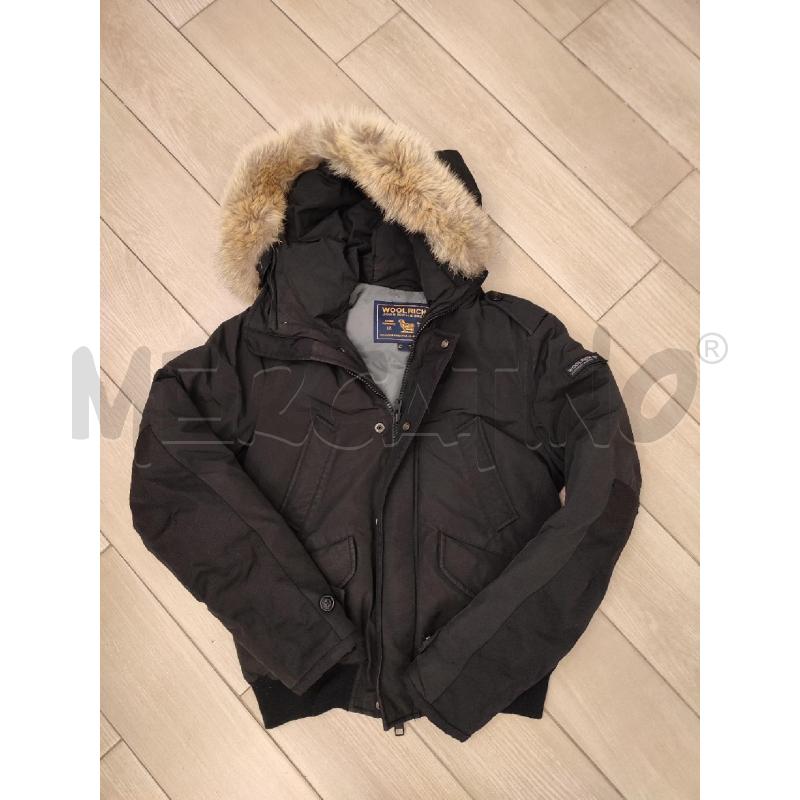 BOMBER UOMO NERO WOOLRICH PELLICCIA CAPPUCCIO | Mercatino dell'Usato Roma montemario 1