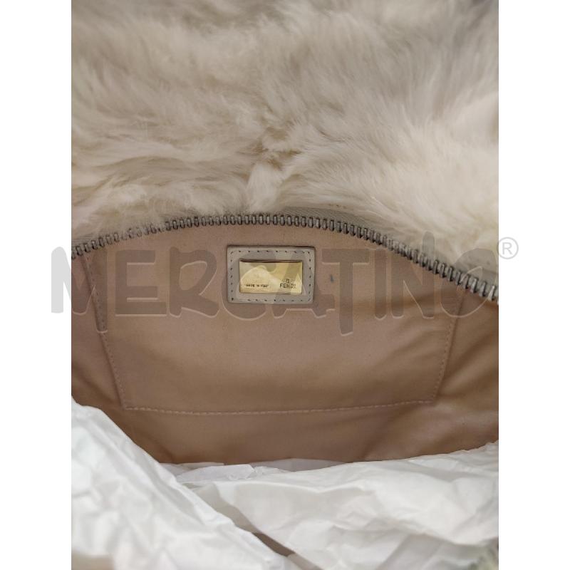 BORSA BIANCA FENDI 2445 8BR529 PELLICCIA | Mercatino dell'Usato Roma montemario 3