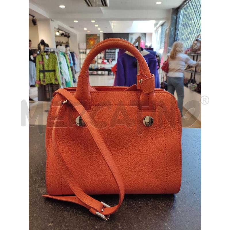 BORSA DONNA ARANCIO MAX E CO BAULETTO  +TRACOLLA  | Mercatino dell'Usato Roma montemario 2