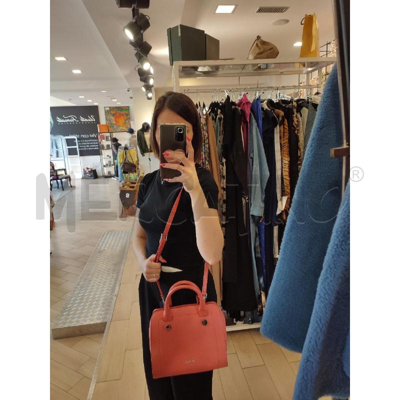 BORSA DONNA ARANCIO MAX E CO BAULETTO  +TRACOLLA  | Mercatino dell'Usato Roma montemario 3