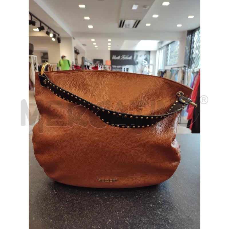 BORSA DONNA BEIGE BRACCIALINI ANELLI DORATI | Mercatino dell'Usato Roma montemario 1
