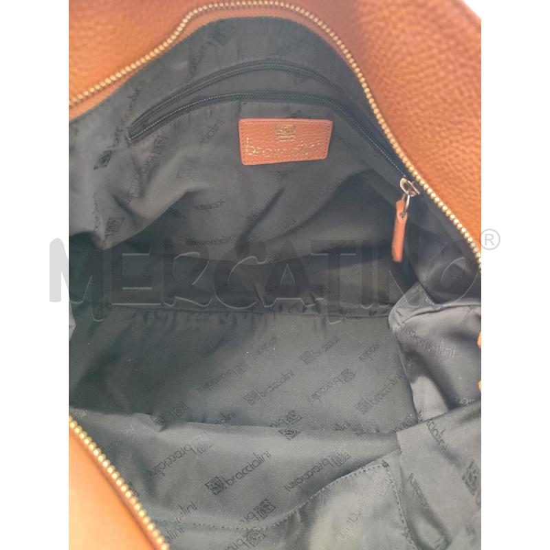 BORSA DONNA BEIGE BRACCIALINI ANELLI DORATI | Mercatino dell'Usato Roma montemario 2