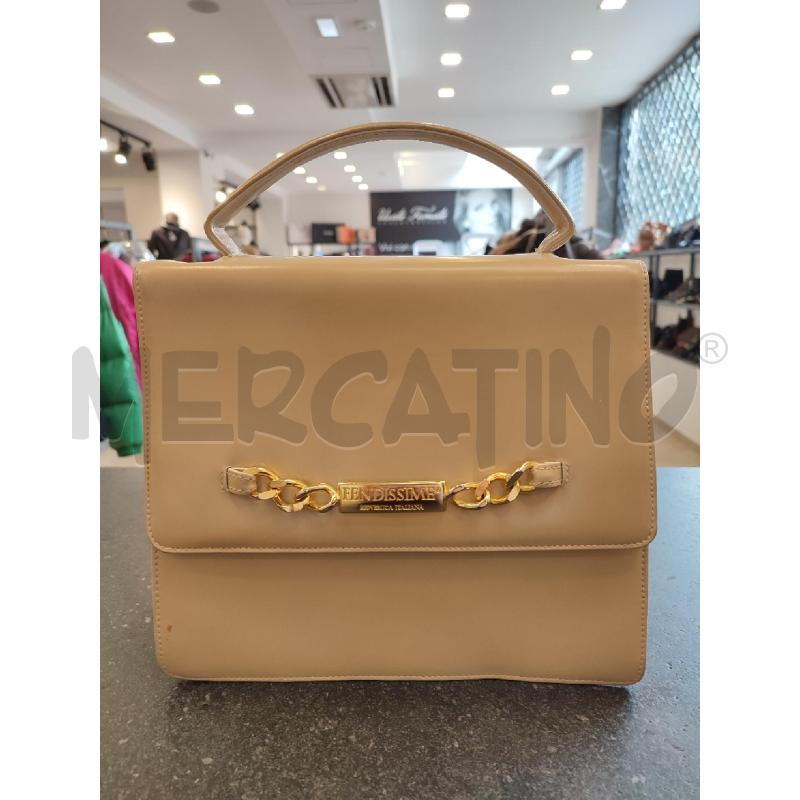 BORSA DONNA BEIGE FENDISSIME 234854617088 | Mercatino dell'Usato Roma montemario 1