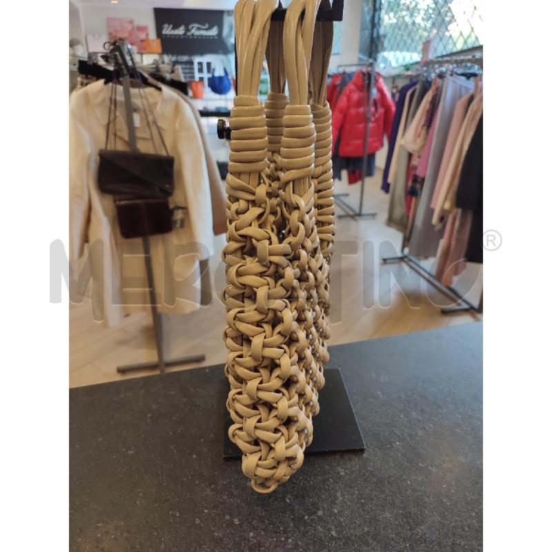 BORSA DONNA BEIGE HIBOURAMA VANNIFIQUE 35X25 | Mercatino dell'Usato Roma montemario 3