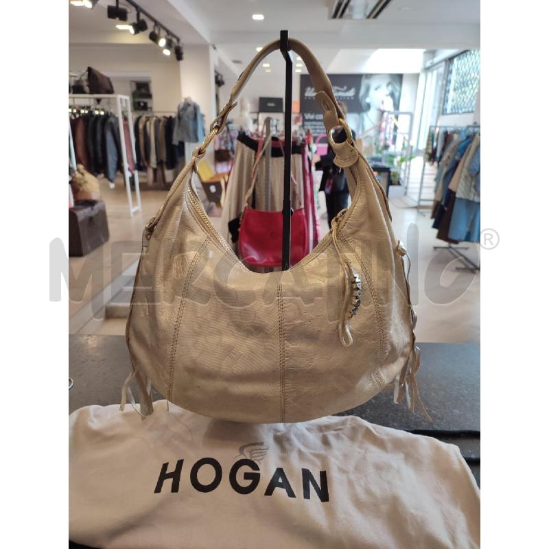 BORSA DONNA BEIGE HOGAN | Mercatino dell'Usato Roma montemario 2