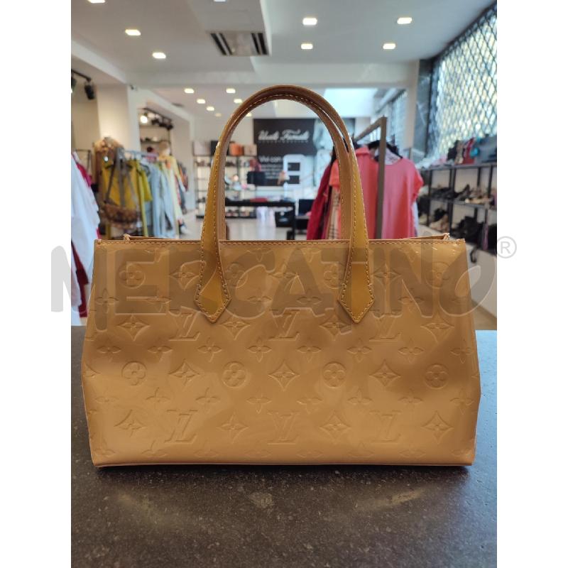 BORSA DONNA BEIGE LOUIS VUITTON WILSHIRE VERNICE MM  | Mercatino dell'Usato Roma montemario 3