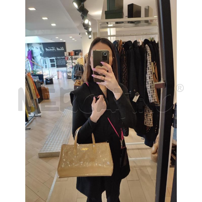 BORSA DONNA BEIGE LOUIS VUITTON WILSHIRE VERNICE MM  | Mercatino dell'Usato Roma montemario 5
