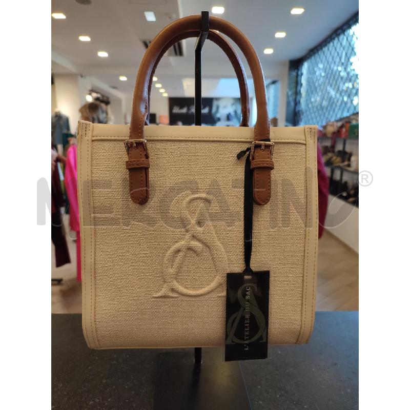 BORSA DONNA BEIGE L'ATELIER DU SAC | Mercatino dell'Usato Roma montemario 1