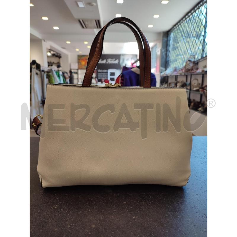BORSA DONNA BEIGE MARRONE BLUMARINE | Mercatino dell'Usato Roma montemario 3