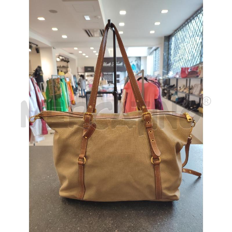BORSA DONNA BEIGE PRADA TELA  | Mercatino dell'Usato Roma montemario 2