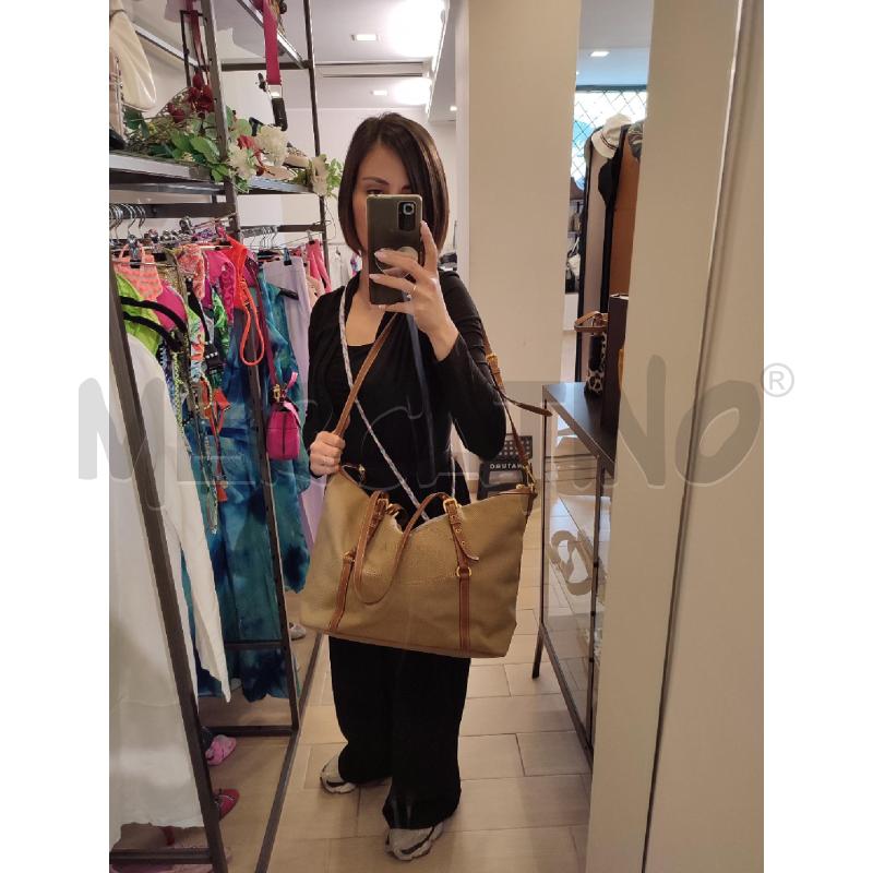 BORSA DONNA BEIGE PRADA TELA  | Mercatino dell'Usato Roma montemario 4