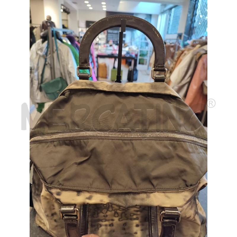 BORSA DONNA BEIGE TELA PRADA ACQUARELLO | Mercatino dell'Usato Roma montemario 4