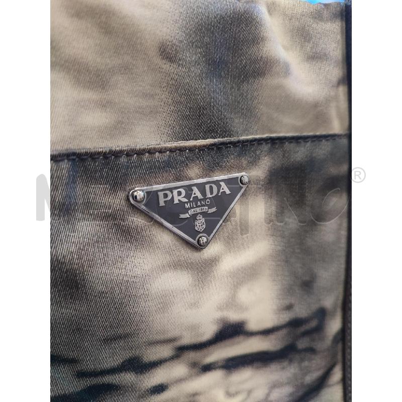BORSA DONNA BEIGE TELA PRADA ACQUARELLO | Mercatino dell'Usato Roma montemario 5
