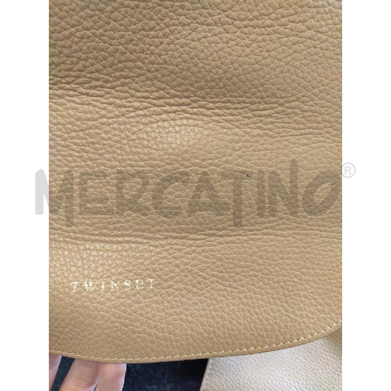 BORSA DONNA BEIGE TWINSET | Mercatino dell'Usato Roma montemario 2