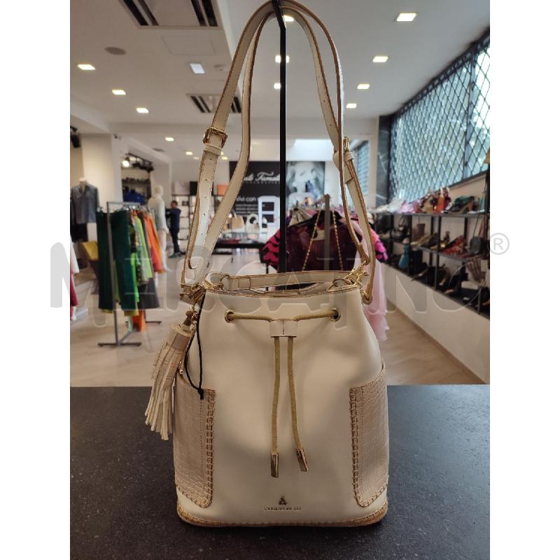 BORSA DONNA BIANCA ATELIER DU SAC | Mercatino dell'Usato Roma montemario 1