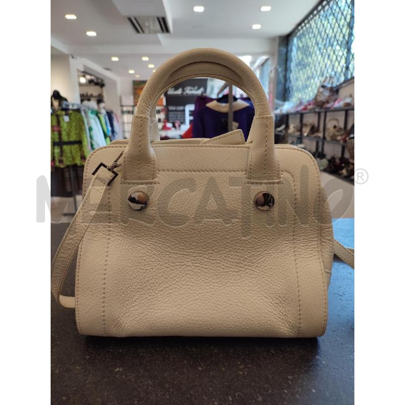 BORSA DONNA BIANCA MAX E CO BAULETTO +TRACOLLA | Mercatino dell'Usato Roma montemario 2