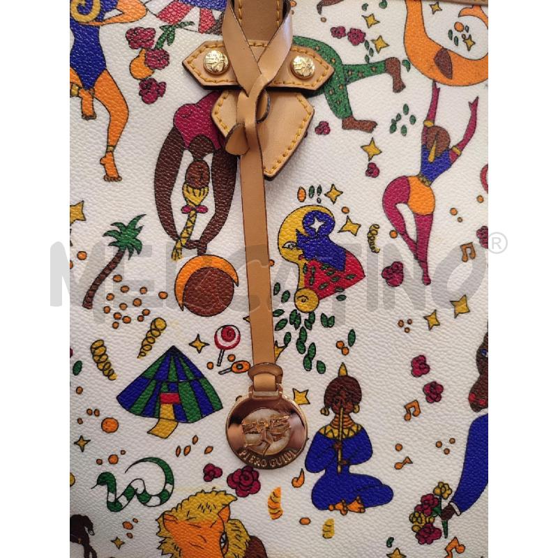 BORSA DONNA BIANCA PIERO GUIDI CIRCUS | Mercatino dell'Usato Roma montemario 2