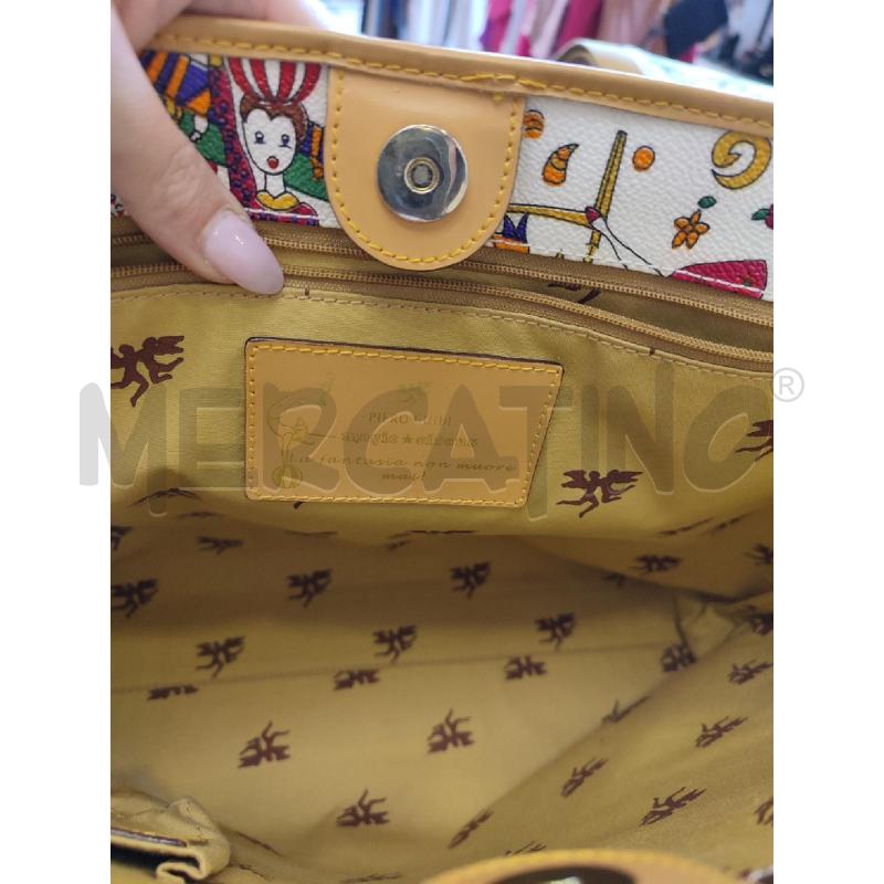 BORSA DONNA BIANCA PIERO GUIDI CIRCUS | Mercatino dell'Usato Roma montemario 3